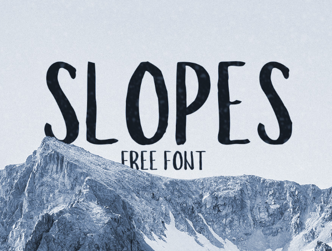 Slopes Brush Font
