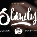 Slowly Font Duo - Fonte Grátis Slowly Font Duo