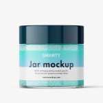 Smal jar mockup / glitter