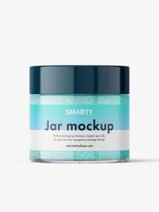 Smal jar mockup / glitter