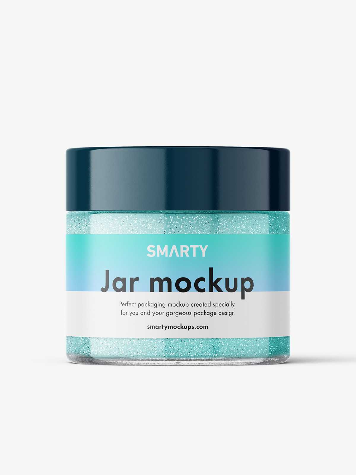 Smal jar mockup / glitter
