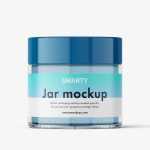 Smal jar mockup / powder - Free PSD Download Smal jar mockup / powder