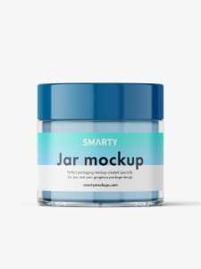 Smal jar mockup / powder