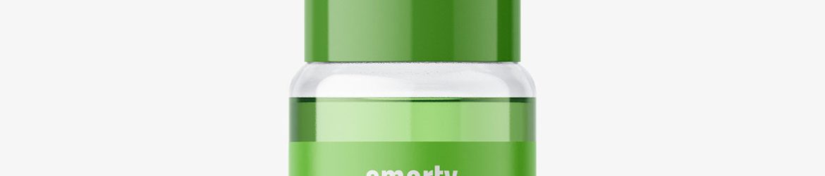 Small airless bottle mockup / transparent