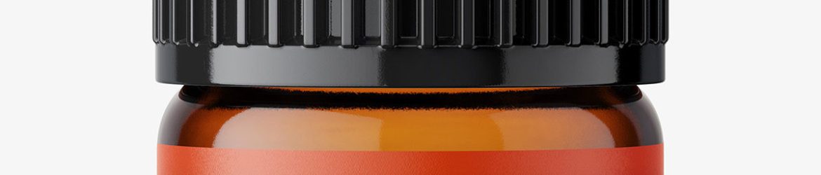 Small amber essential bottle mockup / 1ml Small amber essential bottle mockup / 1ml
