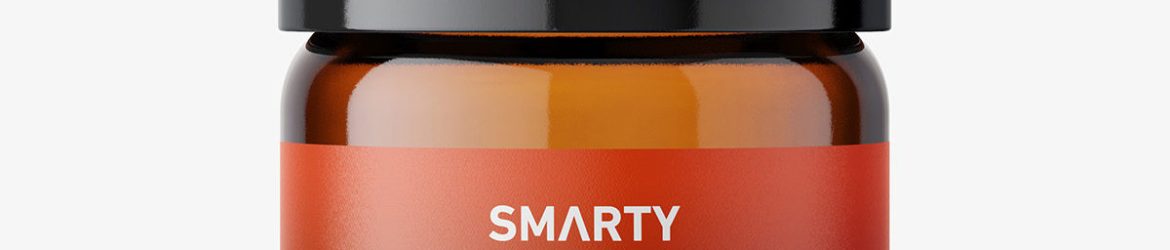 Small amber essential bottle mockup / 2ml