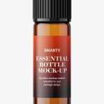 Small amber essential bottle mockup / 5ml