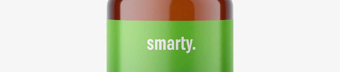Small aroma bottle mockup / amber