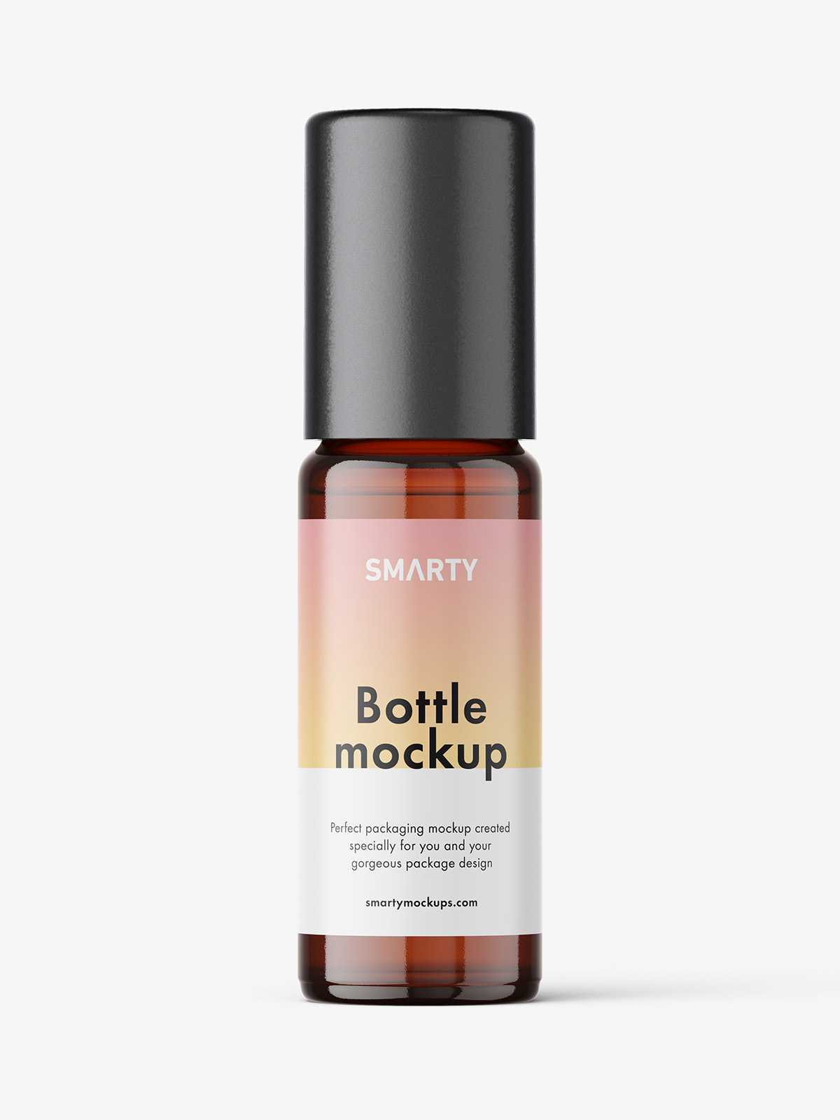 Small bottle mockup / amber