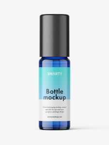 Small bottle mockup / blue