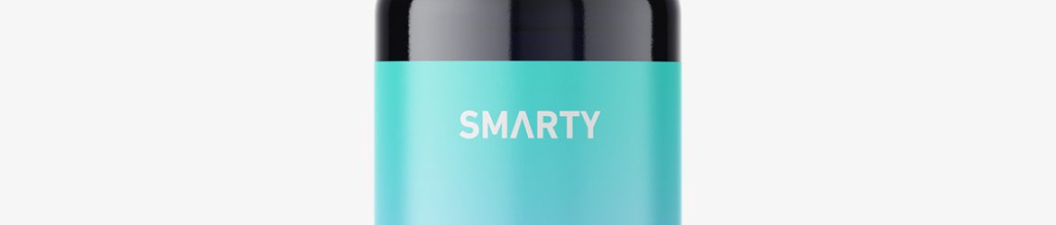 Small bottle mockup / dark glass