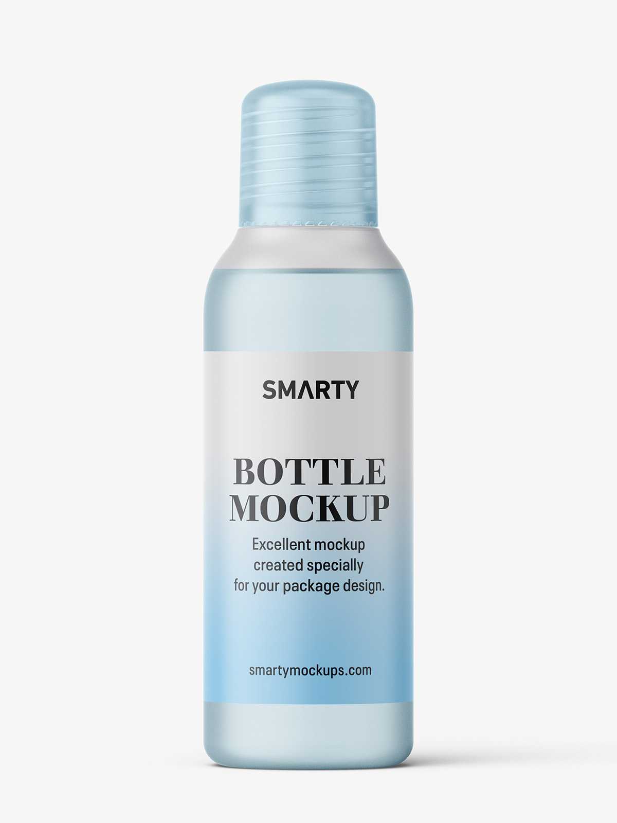 Small bottle with frosted cap / frosted