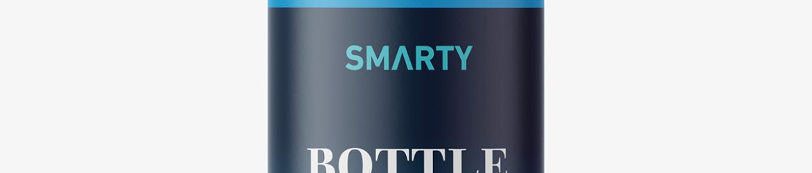 Small bottle with frosted cap / matt