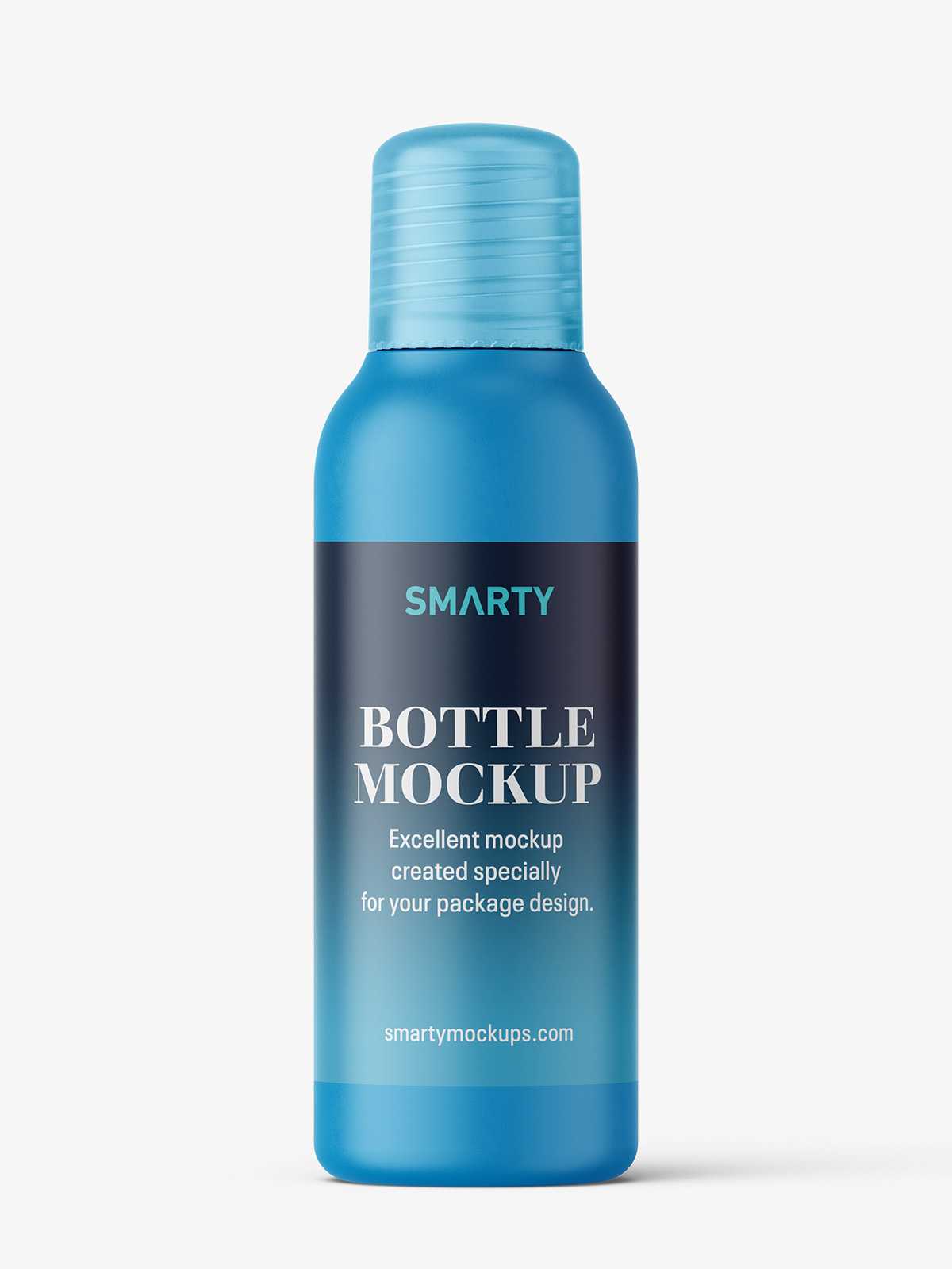 Small bottle with frosted cap / matt