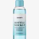 Small clear bottle with screw cap mockup