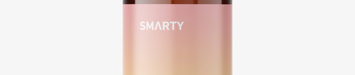 Small cosmetic bottle mockup / amber