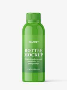 Small cosmetic bottle mockup / glossy