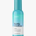 Small cosmetic bottle mockup / glossy