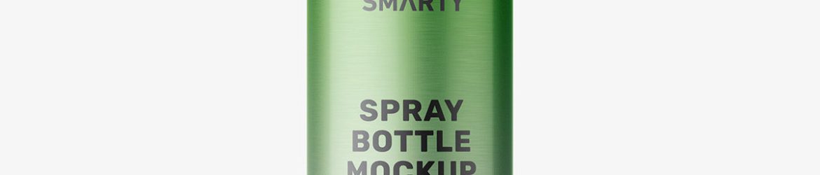 Small cosmetic spray bottle / metallic