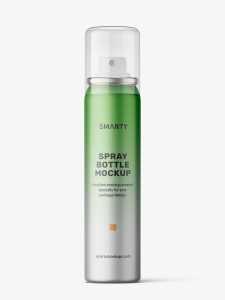 Small cosmetic spray bottle / metallic