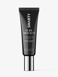 Small cosmetic tube mockup / glossy