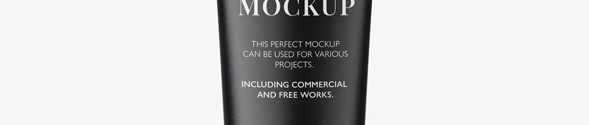 Small cosmetic tube mockup / matt Small cosmetic tube mockup / matt
