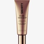 Small cosmetic tube mockup / metallic