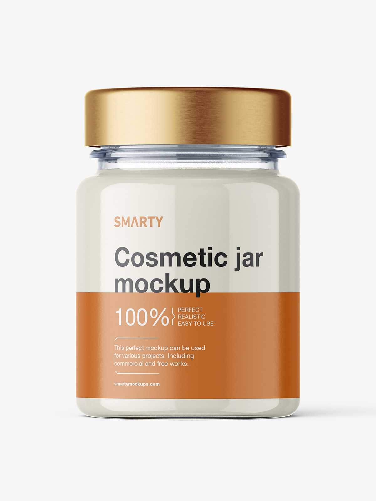 Small cream jar mockup