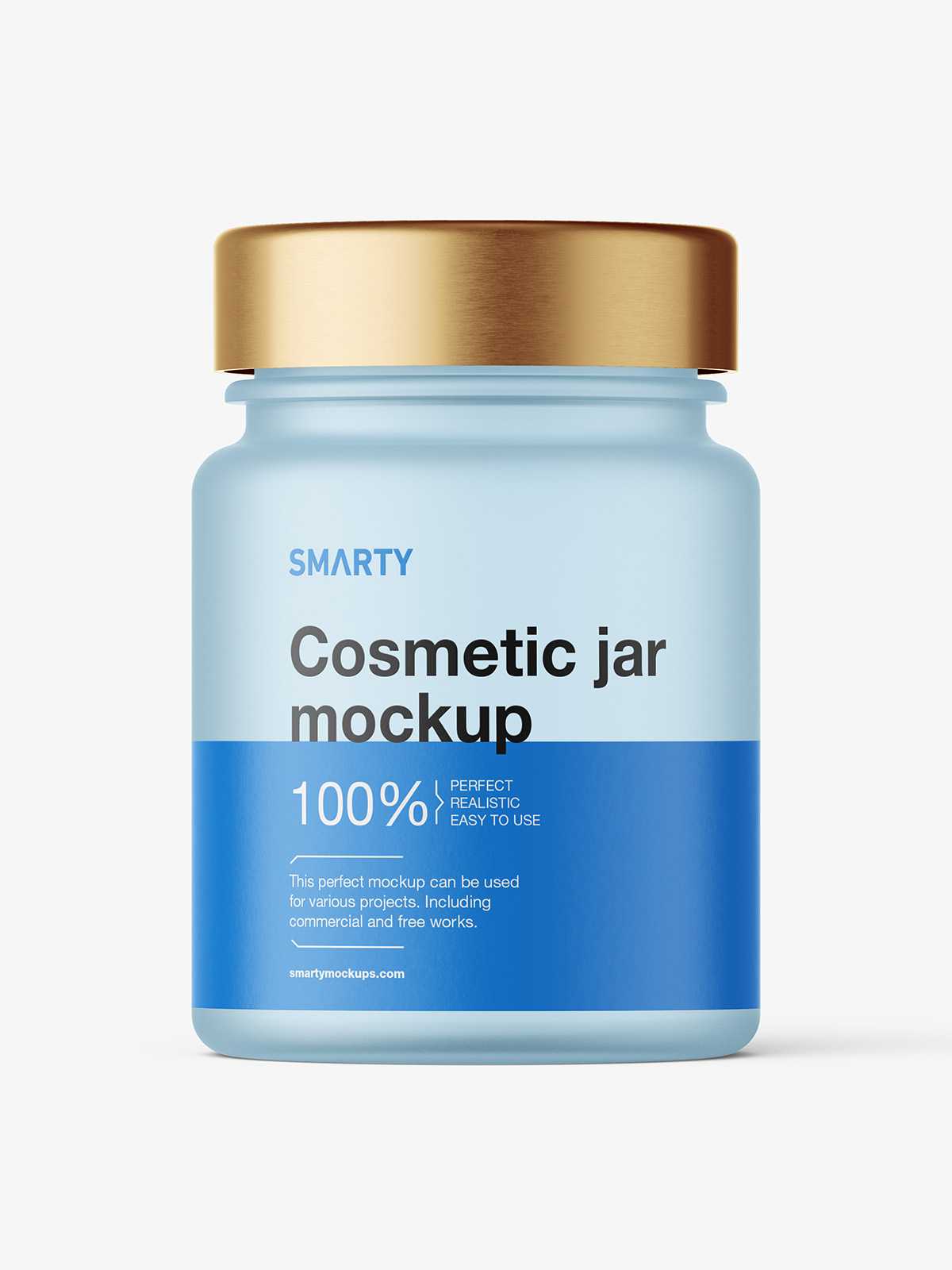 Small frosted jar mockup