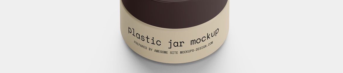 Small jar mockup