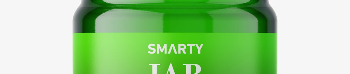 Small jar mockup with silver cap / green Small jar mockup with silver cap / green