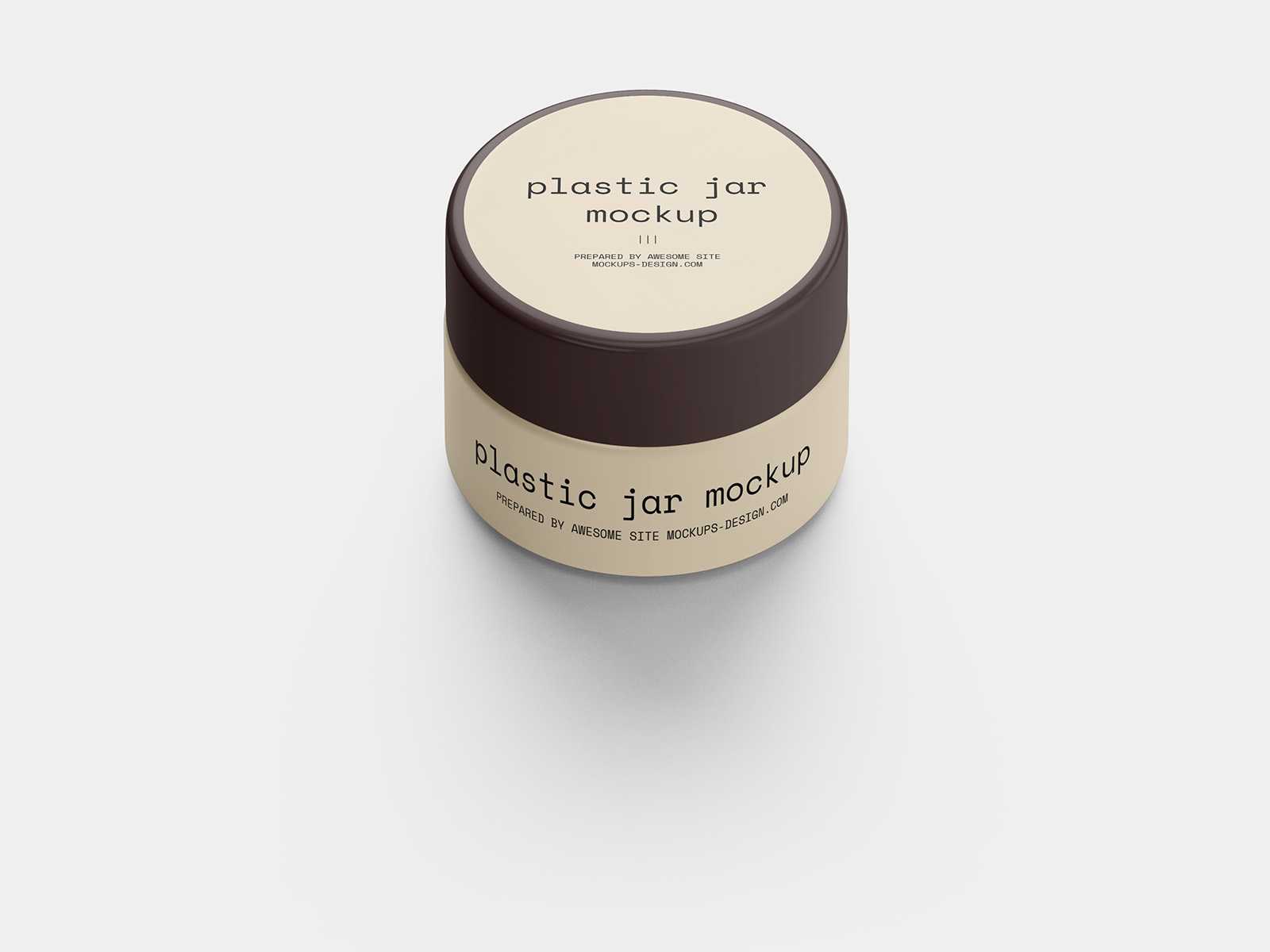 Small jar mockup