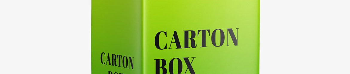 Small juice carton mockup