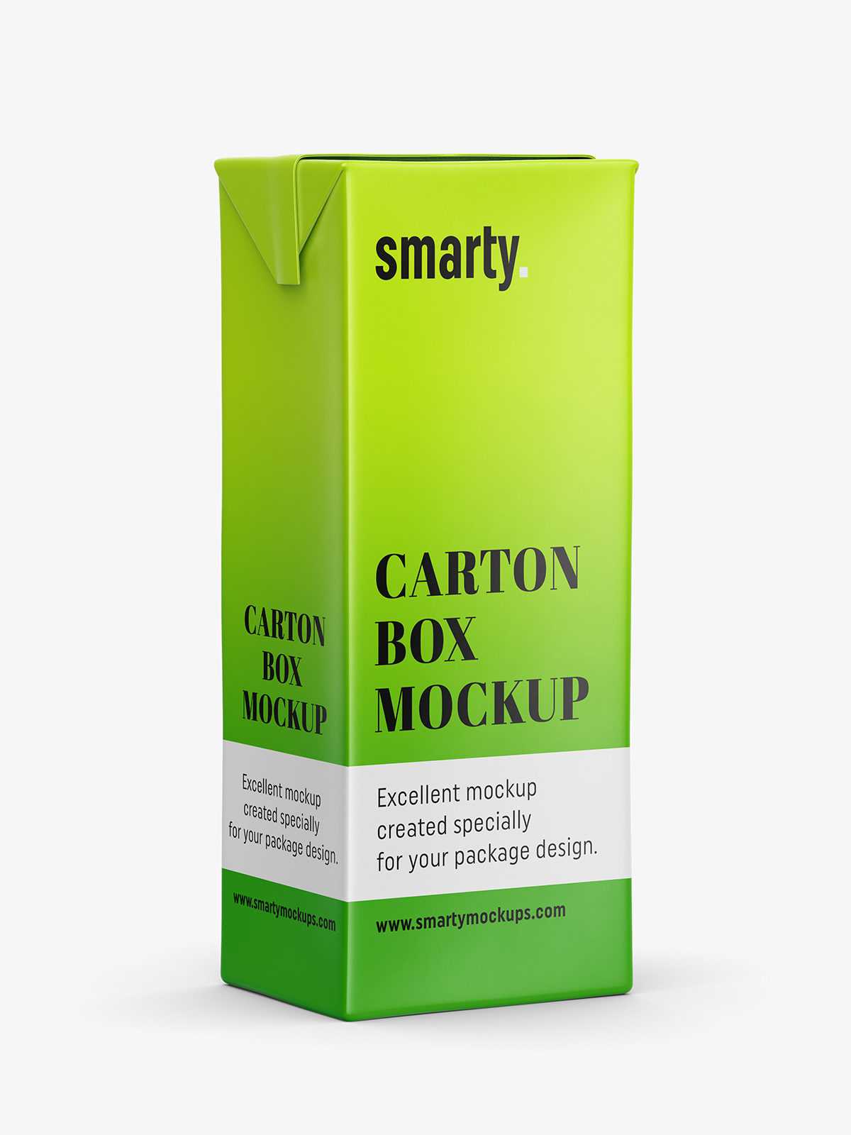 Small juice carton mockup