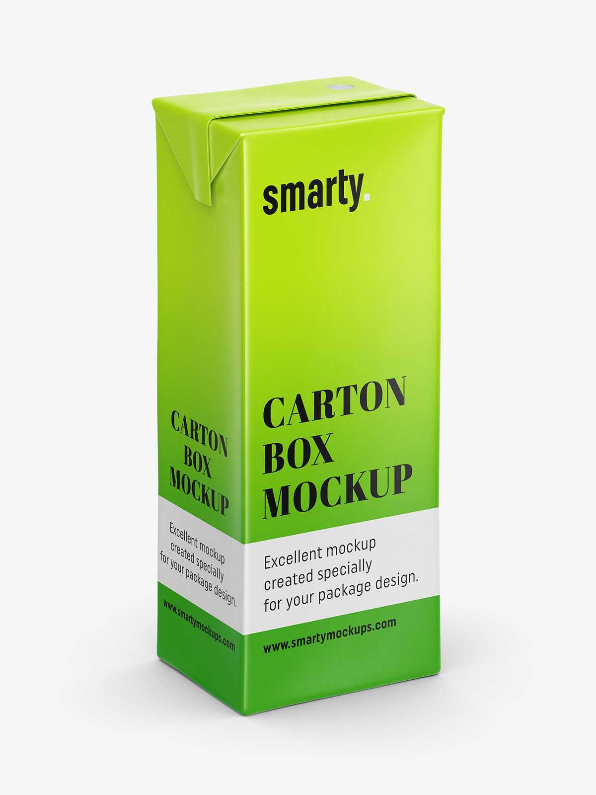 Small juice carton mockup