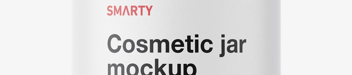 Small matt jar mockup