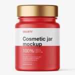 Small matt jar mockup