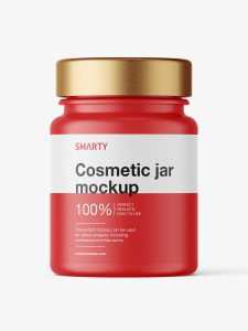 Small matt jar mockup