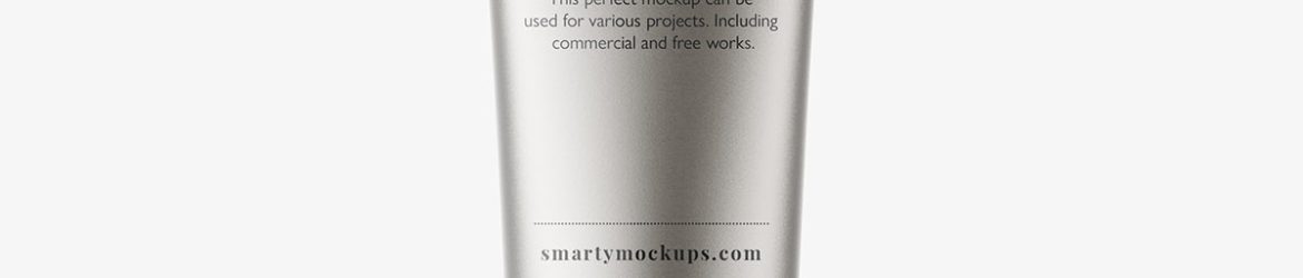 Small metallic tube mockup