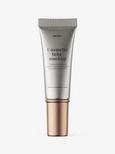 Small metallic tube mockup