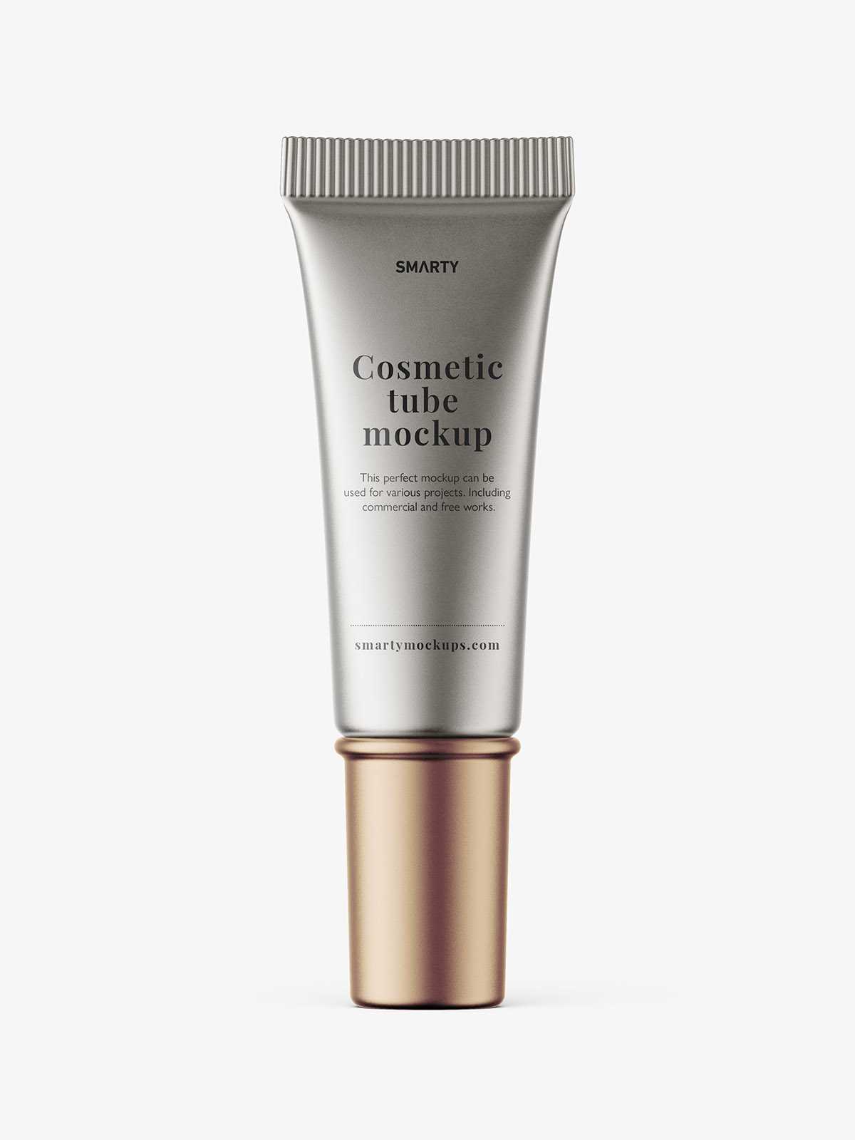 Small metallic tube mockup