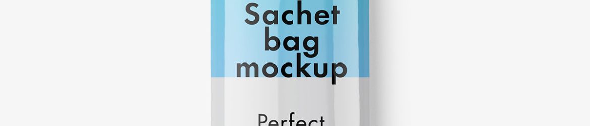 Small paper bag mockup / glossy