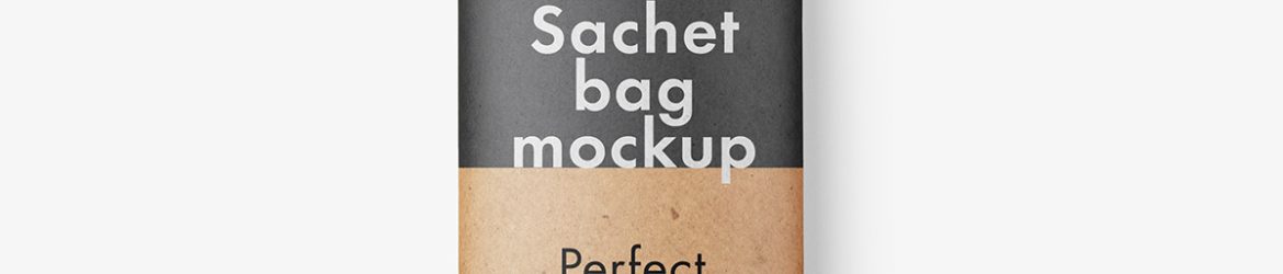 Small paper bag mockup / kraft paper