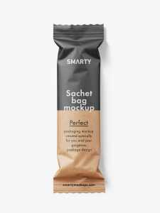 Small paper bag mockup / kraft paper