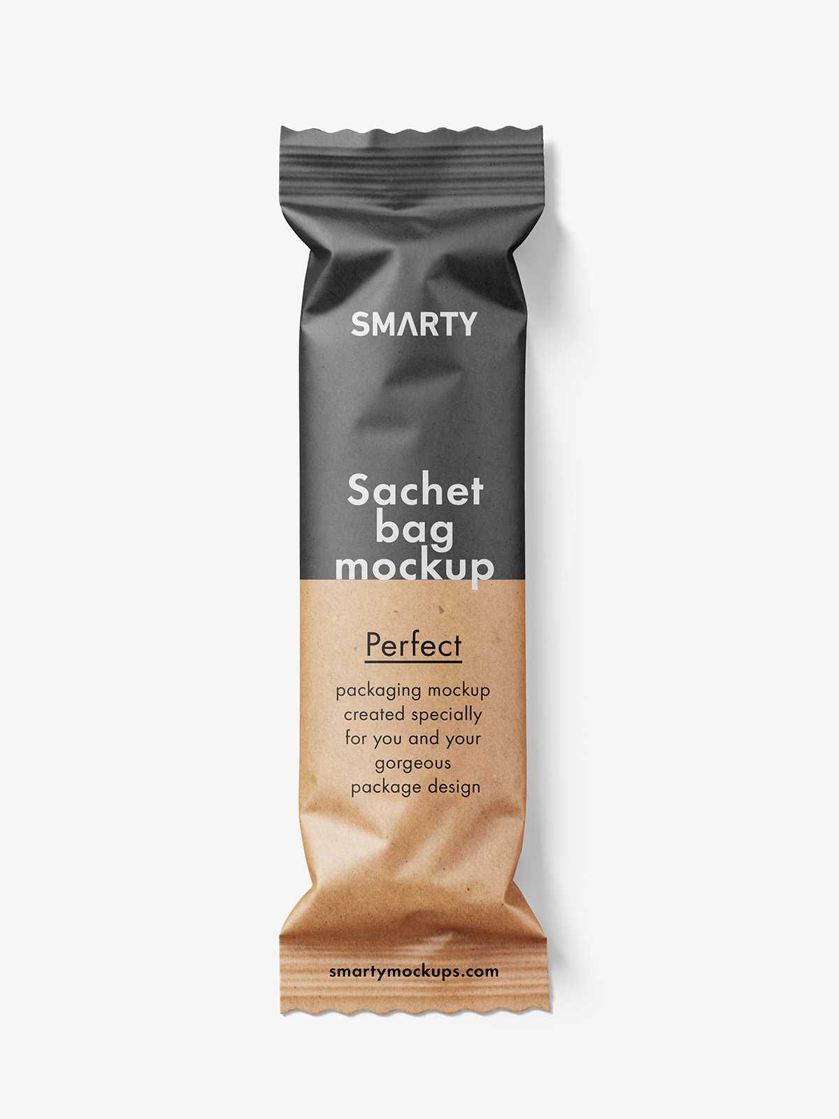 Small paper bag mockup / kraft paper