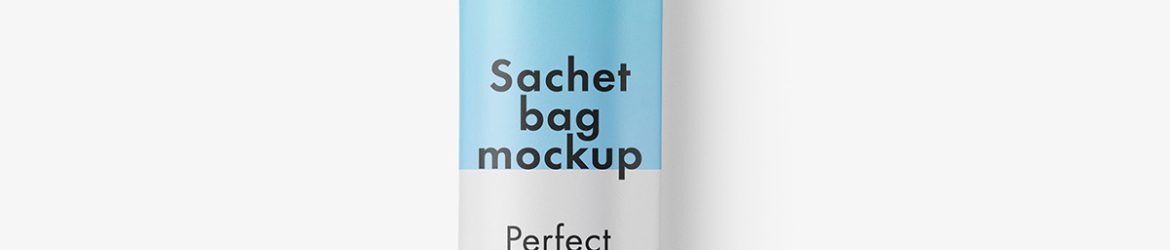 Small paper sachet mockup / matt