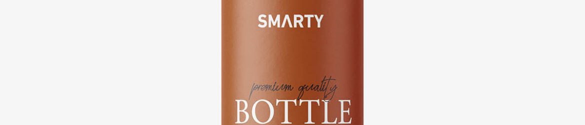 Small roll-on bottle mockup / amber