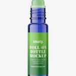 Small roll-on bottle mockup / blue