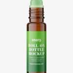 Small roll-on bottle mockup / brown