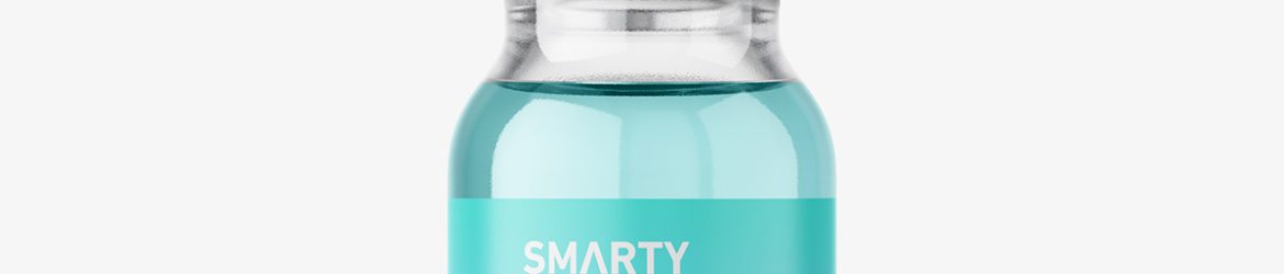 Small roll-on bottle mockup / clear
